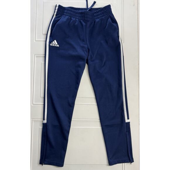 adidas Other - Mens Adidas Pants Football Soccer Tapered Leg Regular Fit NAVY BLUE Sz Medium